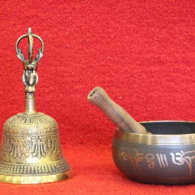 Om Tibetan Bell Bowl